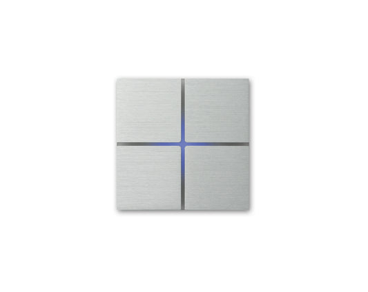 Basalte KNX Taster Sentido - quad - brushed aluminium